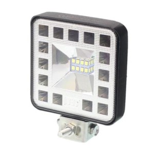 Lampa robocza HALOGEN LED, 23 LED MINI, KWADRATOWA, 10-36V, 83x83x20 mm, OBUDOWA ALUM.