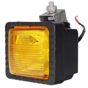 Lampa robocza prostokątna PLASTIKOWA ŻARÓWKA, 12V, 55W, H3, ŻÓŁTA