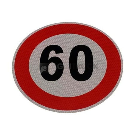 GMP nalepka (naklejka) limit prędk.-  60km/h