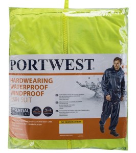 Portwest L440 Zestaw przeciwdeszczowy (kurtka + spodnie) żółty