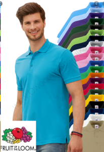 Polo męskie JHK 210 z krótkim rękawem