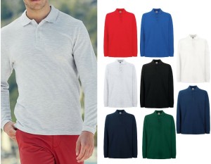 Polo męskie JHK z długim rękawem Man LS