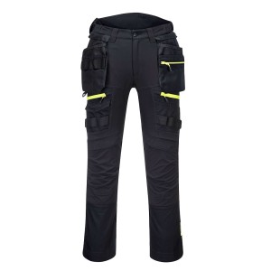 Portwest DX440 Spodnie do pasa DX4 z kieszeniami kaburowymi czarny