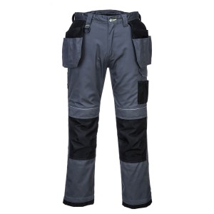 Portwest T602 Spodnie PW3 z kieszeniami kaburowymi czarno-szary rozm. UK28= EU 44