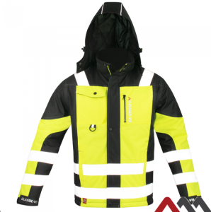 Kurtka Classic-VIS OXFORD ocieplana czarno-seledynowa