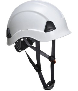 Kask hełm do pracy na wysokości LOKI z paskiem czteropunktowym biały