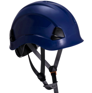 Kask hełm do pracy na wysokości LOKI z paskiem czteropunktowym niebieski