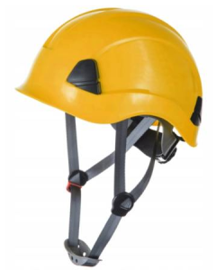 Kask hełm do pracy na wysokości LOKI z paskiem czteropunktowym żółty