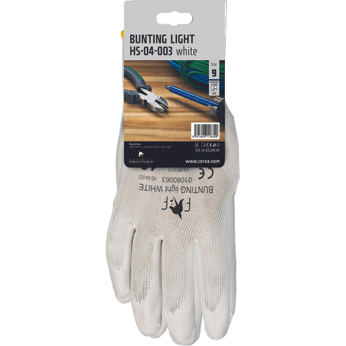 F&F BUNTING LIGHT blister rękawice FF rękaw. biały