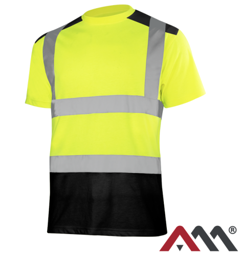 Podkoszulek fluo T-REF 2 żółto-czarny