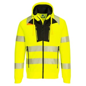 Portwest DX477YBR Bluza ostrzegawcza DX4 ze stójką zapinana na zamek żółty/czarny