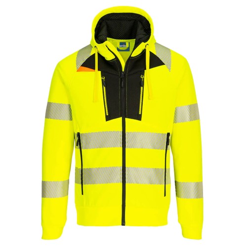 Portwest DX477YBR Bluza ostrzegawcza DX4 ze stójką zapinana na zamek żółty/czarny
