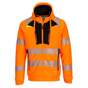 Portwest DX477OBR Bluza ostrzegawcza DX4 ze stójką zapinana na zamek orange/black