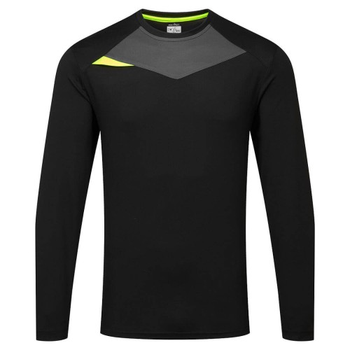 Portwest DX415BKR T-Shirt z długimi rękawami DX4 czarny