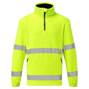 Portwest F302YER Polar ostrzegawczy z zamkiem 1/2 żółty