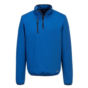 Portwest KX376QBR Bluza teksturowana KX3 z zamkiem 1/4 quartz blue