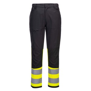 Portwest CD888YBR Spodnie serwisowe WX2 Eco Hi-Vis klasy 1 żółty/czarny
