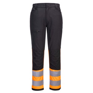 Portwest CD888OBR Spodnie serwisowe WX2 Eco Hi-Vis klasy 1 orange/black
