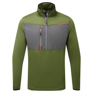 Portwest T755OGR Polar WX3 Half Zip Tech oliwkowy