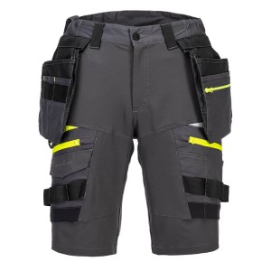 Portwest DX444MGR Szorty robocze DX4 z odpinanymi kieszeniami kaburowymi metal grey