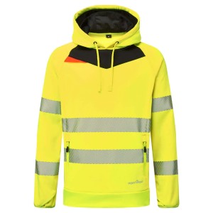 Portwest DX483YBR Ostrzegawcza bluza z kapturem DX4 żółty/czarny