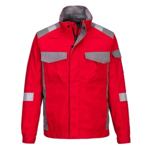 Portwest FR08RER Bluza dwukolorowa Bizflame Industry czerwony