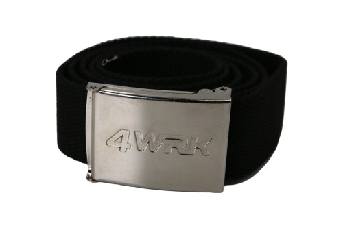 Pasek do spodni 4wrk cobra czarny - silver metal