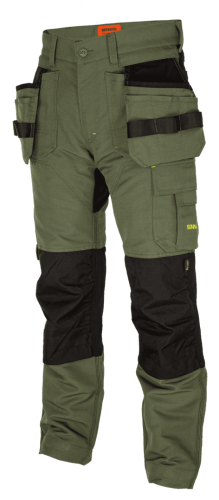 Bennon Spodnie robocze do pasa EREBOS green/black