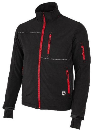Bennon Kurtka softshell RUFUS black/red