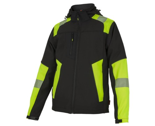 Kurtka zimowa Bennon REFLECTOS Jacket black/yellow