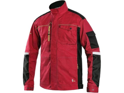 Bluza CXS STRETCH męska - czerwony-czarny