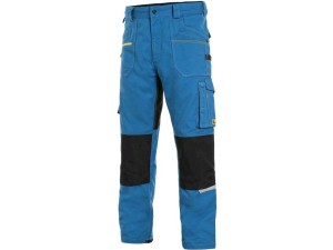 Spodnie do pasa CXS STRETCH męskie skrócone 170-176cm - niebiesko-czarny
