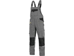 Spodnie ogrodniczki CXS STRETCH 170-176cm męskie - szaro-czarny