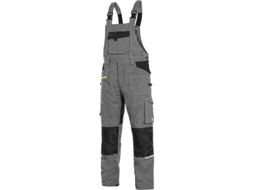 Spodnie ogrodniczki CXS STRETCH 170-176cm męskie - szaro-czarny