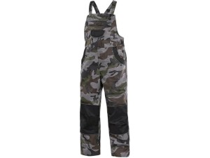 Spodnie ogrodniczki CXS CAMO dziecięce