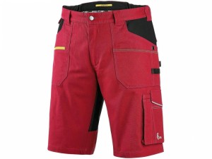 Spodenki krótkie CXS STRETCH męskie - czerwono-czarny