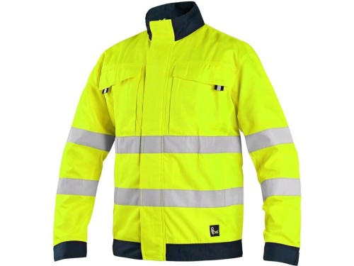 Bluza CXS HALIFAX męska ostrzeg. z siatką - żółto-niebieski