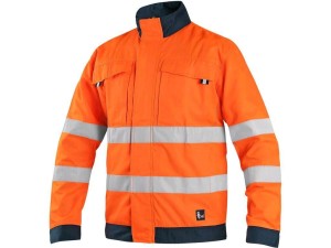 Bluza CXS HALIFAX męska ostrzeg. z siatką - pomarańczowo-niebieski