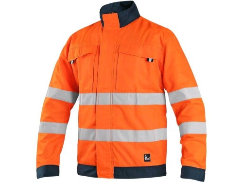 Bluza CXS HALIFAX męska ostrzeg. z siatką - pomarańczowo-niebieski