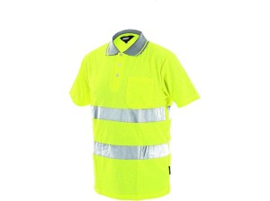Koszulka polo DOVER męska ostrzegawcza - żółty