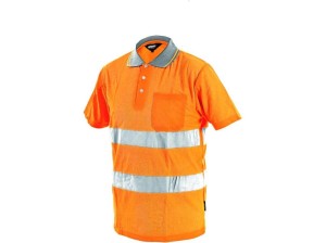 Koszulka polo DOVER męska ostrzegawcza - pomarańczowy