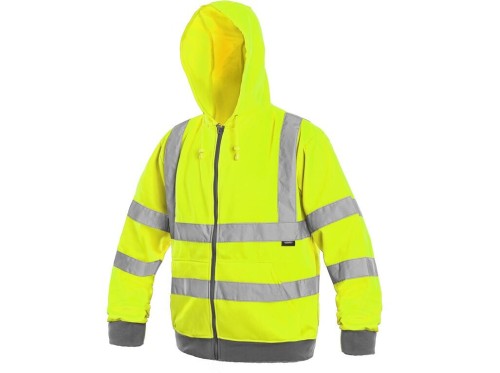 Bluza FROME męska ostrzegawcza - żółty