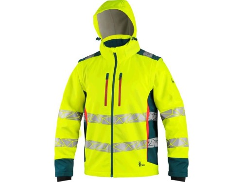 Kurta ostrzegawcza softshell CXS BEDFORD męska - żółty