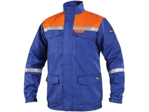 Bluza antystatyczna CXS ENERGETIK MULTI 9043 II męski - niebiesko-pomarańczowy