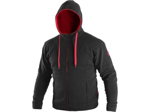 Bluza HARRISON męska - czarno-czerwony