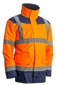 Kurtka parka 7KAN KANATA 4w1 - pomarańczowy HV
