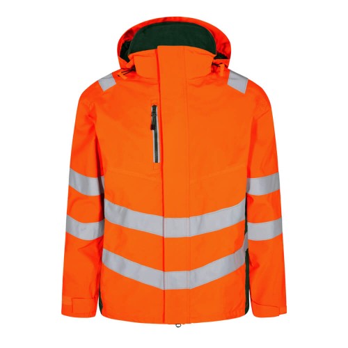 Kurtka ostrzegawcza ENGEL Safety Shell - Hivis pomarańczowy/zielony