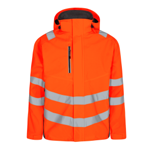 Kurtka ostrzegawcza ENGEL Safety Shell - Hivis pomarańczowy/szary