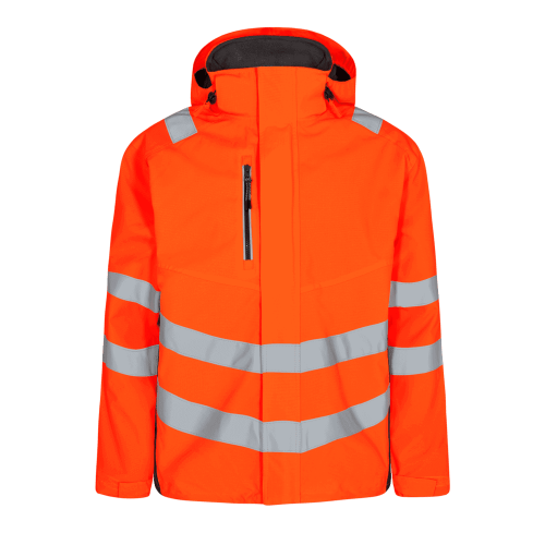 Kurtka ostrzegawcza ENGEL Safety Shell - Hivis pomarańczowy/szary