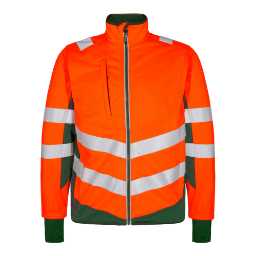 Kurtka ostrzegawcza ENGEL Safety Softshell - Hivis pomarańczowy/zielony